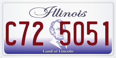 IL license plate C725051