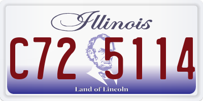 IL license plate C725114