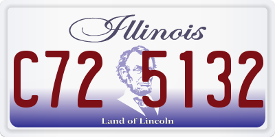 IL license plate C725132