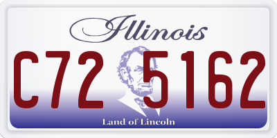 IL license plate C725162
