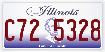 IL license plate C725328