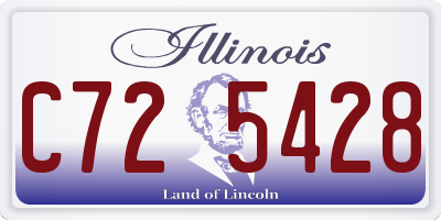 IL license plate C725428