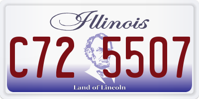 IL license plate C725507