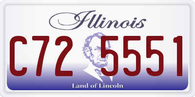 IL license plate C725551