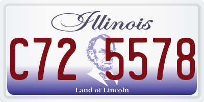 IL license plate C725578