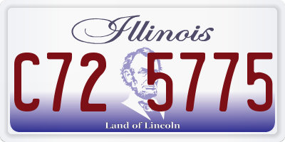 IL license plate C725775
