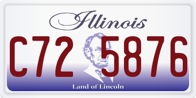 IL license plate C725876