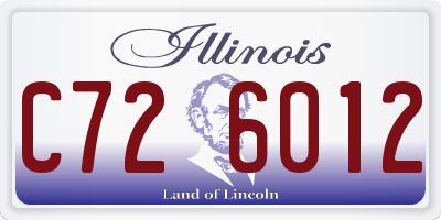 IL license plate C726012