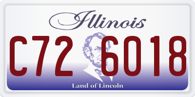 IL license plate C726018