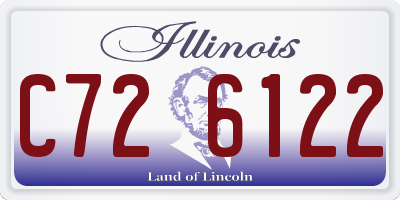 IL license plate C726122