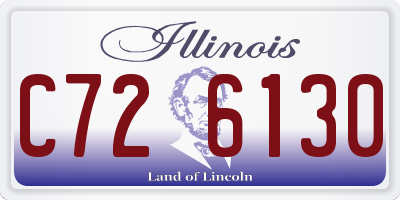 IL license plate C726130