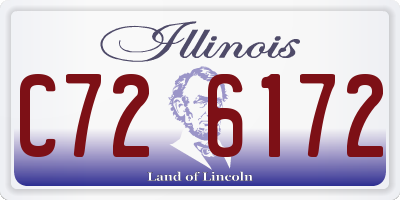 IL license plate C726172
