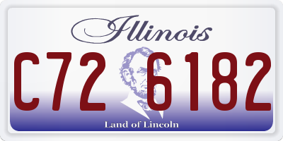 IL license plate C726182