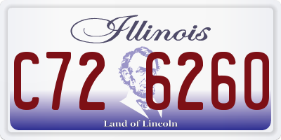 IL license plate C726260