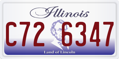 IL license plate C726347