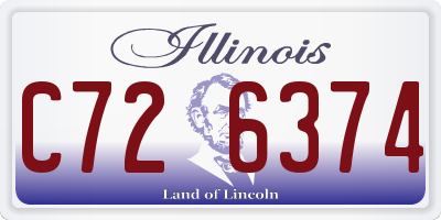 IL license plate C726374