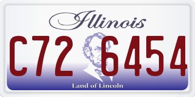 IL license plate C726454