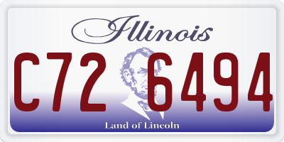 IL license plate C726494