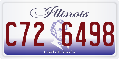 IL license plate C726498