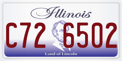 IL license plate C726502