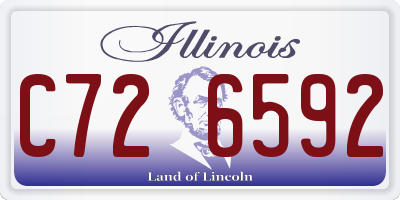 IL license plate C726592