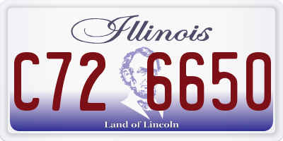 IL license plate C726650