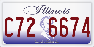 IL license plate C726674