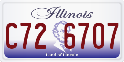 IL license plate C726707