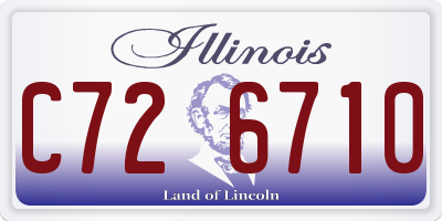IL license plate C726710