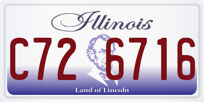 IL license plate C726716