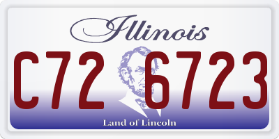 IL license plate C726723