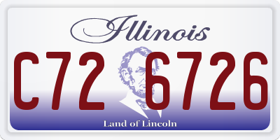 IL license plate C726726