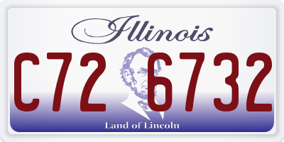 IL license plate C726732