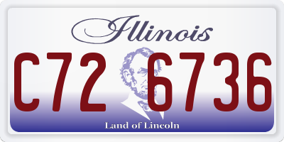 IL license plate C726736
