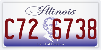 IL license plate C726738