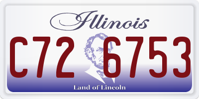 IL license plate C726753