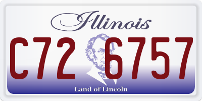 IL license plate C726757