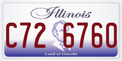 IL license plate C726760