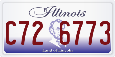 IL license plate C726773
