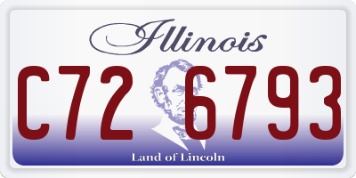 IL license plate C726793