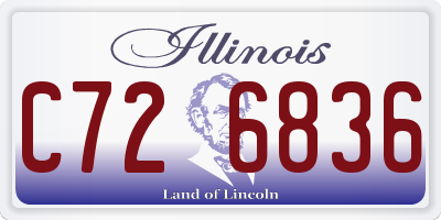 IL license plate C726836