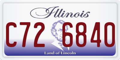 IL license plate C726840
