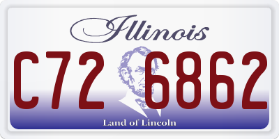 IL license plate C726862