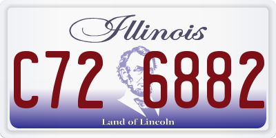 IL license plate C726882