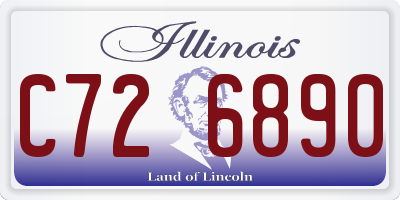 IL license plate C726890