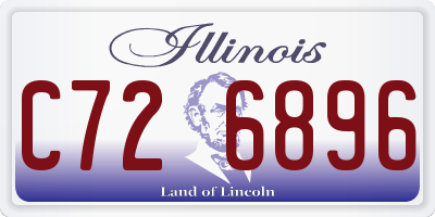 IL license plate C726896