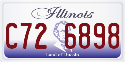 IL license plate C726898