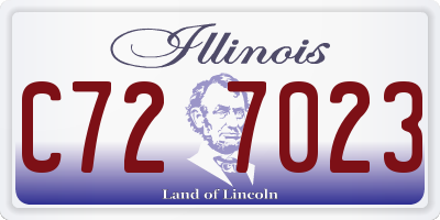 IL license plate C727023