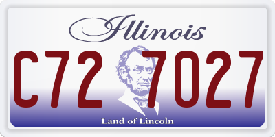 IL license plate C727027