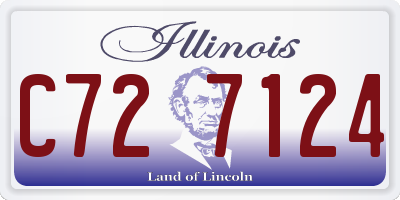 IL license plate C727124